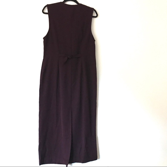 Vintage Dynamite Eggplant Midi Dress - Size S /M - Picture 9 of 11